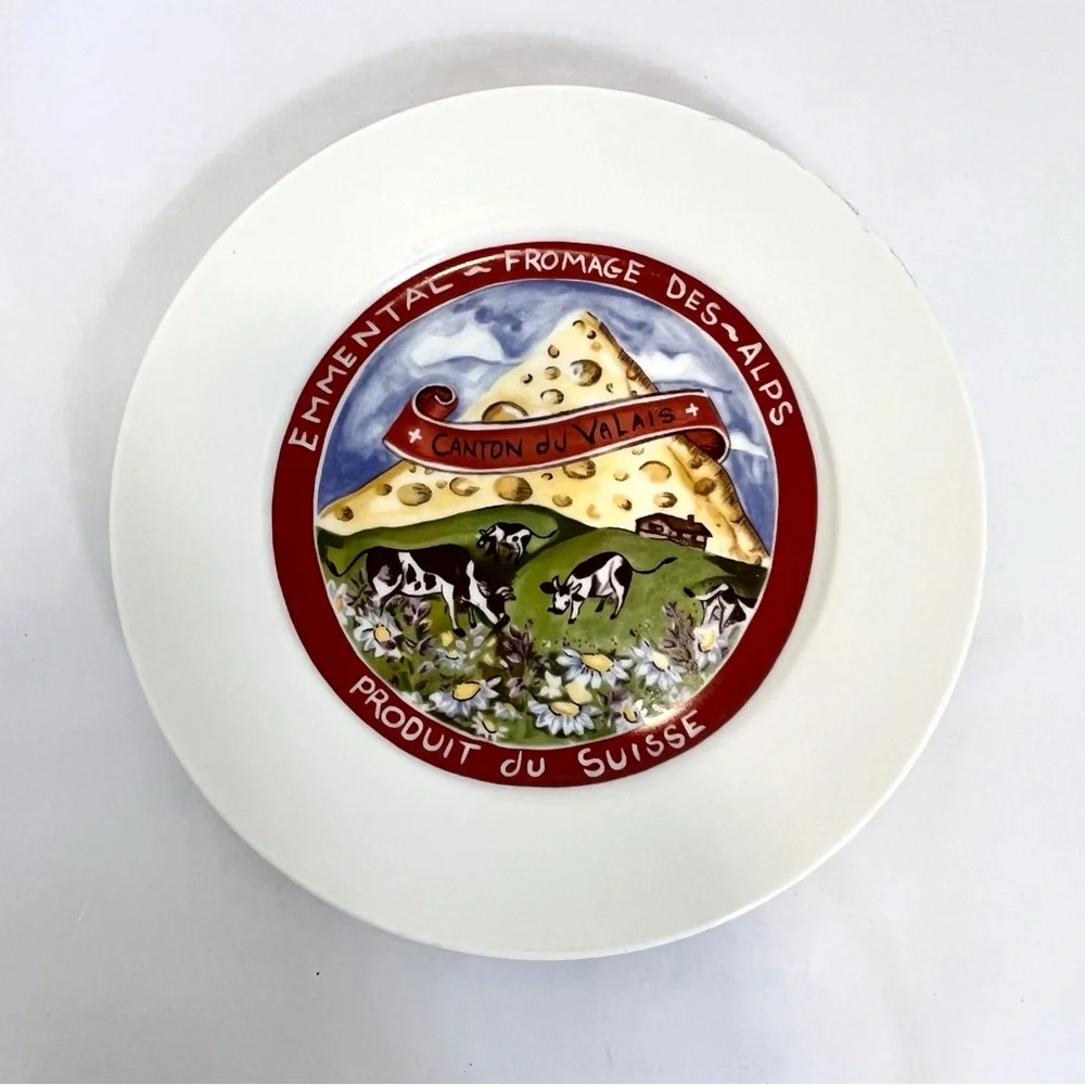 Restoration Hardware Plates French Cheese Appetizer Dishes 7.5” Set Of 4